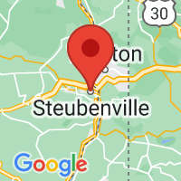 Map of Steubenville, OH US